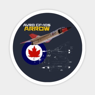 Canadian Avro CF-105 Arrow (dark) Magnet